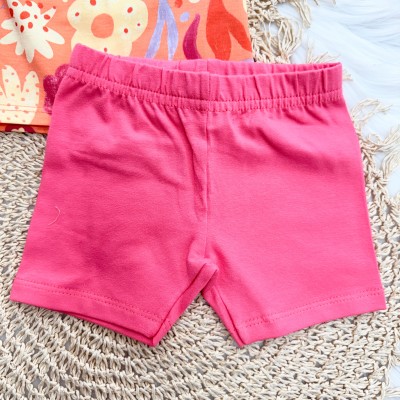  Conj. Regata Borboletas e Short - Laranja